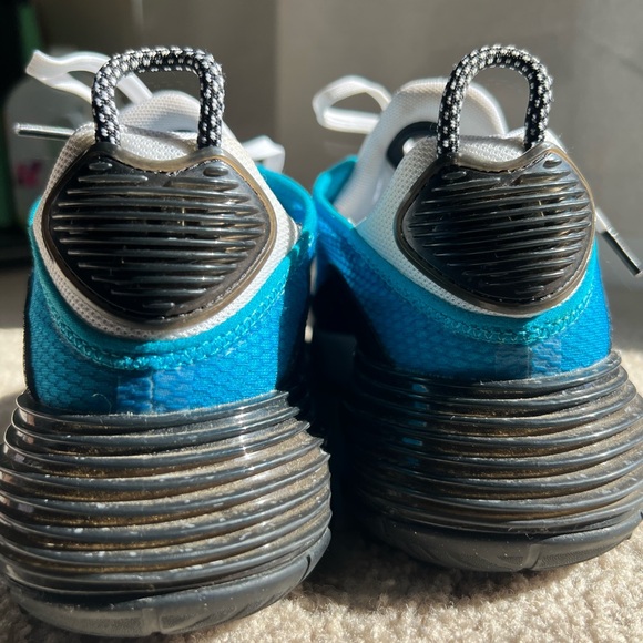 Nike Kids Air Max 2090 Laser Blue and Black Sneakers - Picture 5 of 9